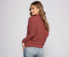 Top de cuello alto acogedor y chic