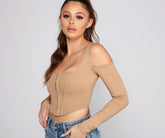 She's So Trendy Corset Crop Top