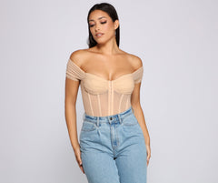 So Chic – Bustier-Body aus Netzstoff