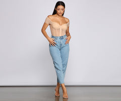 So Chic – Bustier-Body aus Netzstoff