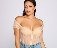 So Chic – Bustier-Body aus Netzstoff