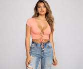 Casual Slay Knit Crop Top