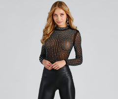 Bling The Glamour – Netz-Bodysuit