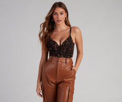 Bustier de malla de leopardo So Fierce