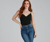 Body de punto ceñido, sencillo y sensual