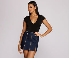 Basic-Body mit V-Ausschnitt