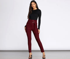 Basic-Ripp-Top mit Rundhalsausschnitt