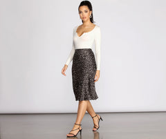 Bodysuit aus Rippstrick mit Kerben