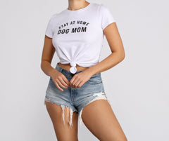 Camiseta para mamá perruna que se queda en casa