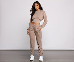 Gemütlich-schicker Korsett-Hoodie aus French Terry