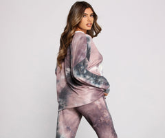 Top oversize con efecto tie-dye, colorido y chic