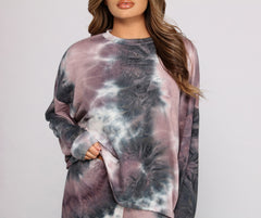 Top oversize con efecto tie-dye, colorido y chic