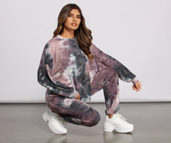 Top oversize con efecto tie-dye, colorido y chic