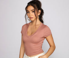 Must-Have-Crop-Top aus Rippstrick