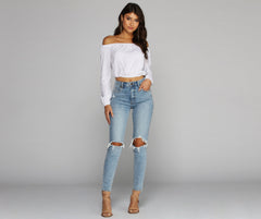 Top corto Billow Talk