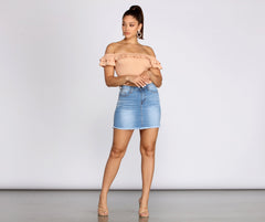 Charmed In Rüschen-Schößchen-Top