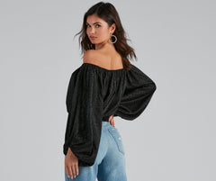 Blusa de satén con estampado de leopardo On The Prowl