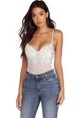 Body de diamantes y perlas