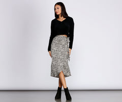 Suéter acogedor de chenilla con cuello en V