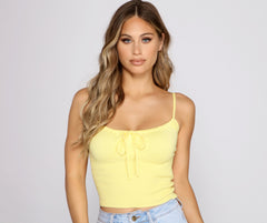 Best Life – Gerüschtes Crop-Top