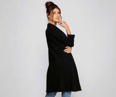 Boss Babe Langer Kreppblazer