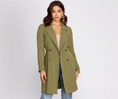 Cosmopolitan Chic Trenchcoat mit Gürtel