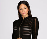 Perfect Illusion Jacke aus Wildlederimitat