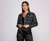 Plaid Cropped Jacket