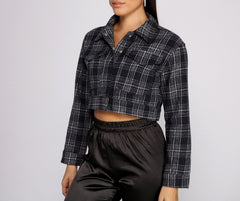 Plaid Cropped Jacket