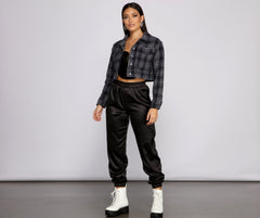 Plaid Cropped Jacket