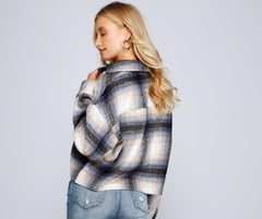 Cozy Vibes Plaid Shacket