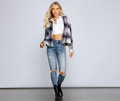Cozy Vibes Plaid Shacket