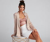 Sophisticated Glamour Glitter Blazer