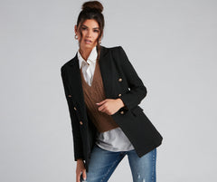 Posh Moment Tweed-Blazer