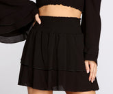 Faldas escalonadas con cintura fruncida de Boho Beauty