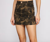 Minifaldas de camuflaje At Ease