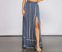 Faldas largas de cintura alta con ritmo bohemio