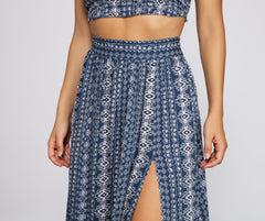 Faldas largas de cintura alta con ritmo bohemio