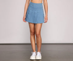 Pleated Perfection Mini Skirts