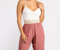 Mono con top de encaje Spring Fling