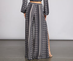 Pantalones tulipán bohemios deslumbrantes