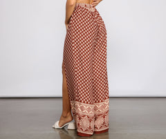 Bohemian Gaze Hose mit hoher Taille