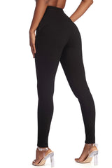 Pantalones de cintura alta con botones