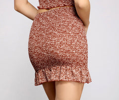 Minifaldas con estampados florales preciosos