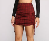 Minifaldas fruncidas Plaid Perfection