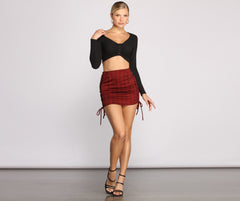 Plaid Perfection – Gerüschte Miniröcke