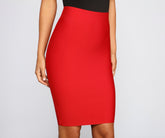 Faldas tubo con vendaje tan elegantes