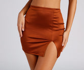 Minifaldas con abertura Satin Dreams