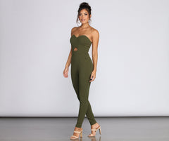 Be Mine – herzförmiger, schmal zulaufender Jumpsuit