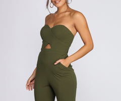 Be Mine – herzförmiger, schmal zulaufender Jumpsuit
